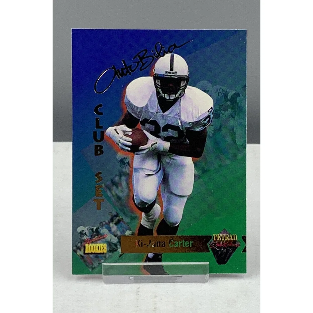 1995 Signature Rookies Tetrad AutoBilia‎ Set Ki-Jana Carter #63 RC Penn State